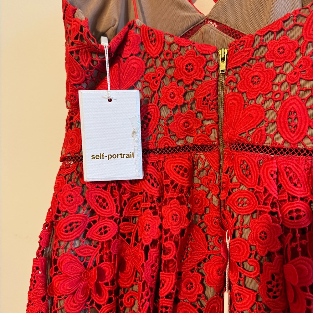 Self-Portrait Lace Pattern Midi Dress [BRAND NEW] — Size 8 - Picture 9 of 11